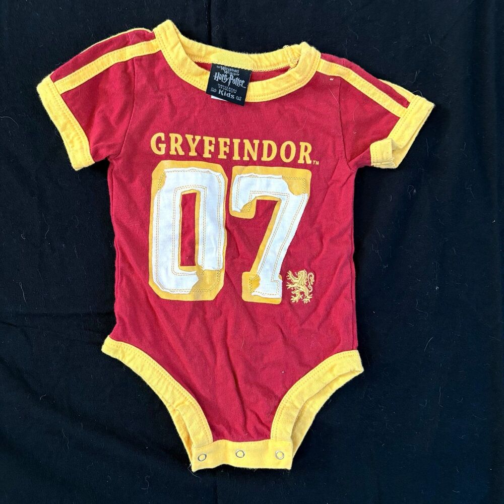 Universal studios Harry Potter gryffindor  One piece shirt size 6 months 6m